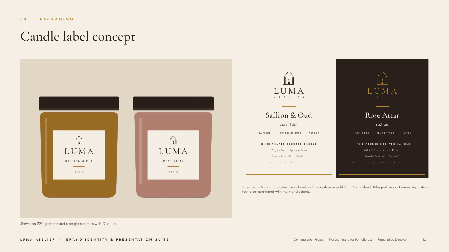 Luma Atelier — Brand Identity & Presentation Suite — slide 11 of 13